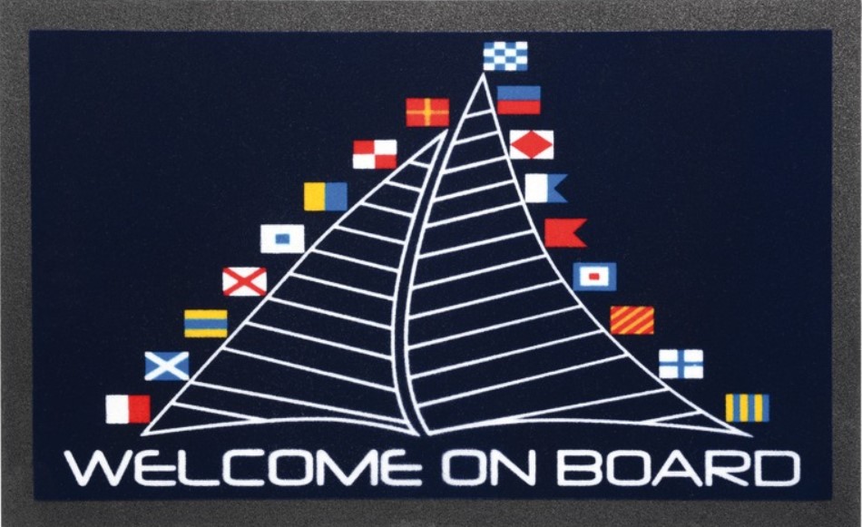 Lodná protišmyková rohožka s motívom vlajky 500 x 800 mm